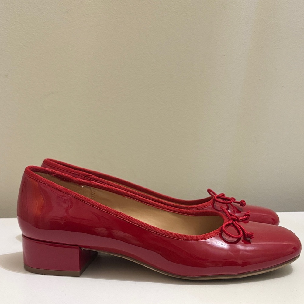 Red Patent Flats